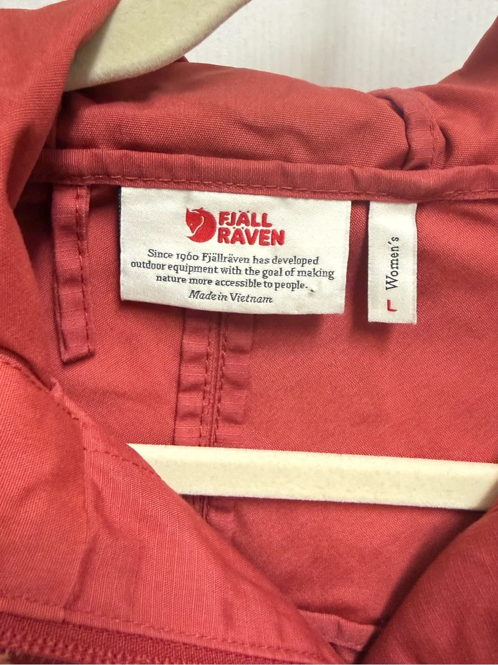 Fjallraven Red Lightweight Hooded Jacket